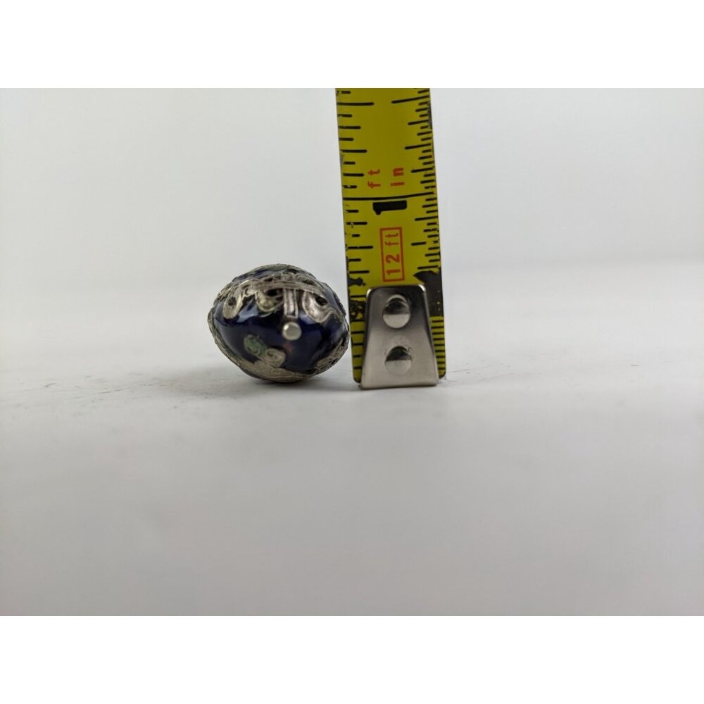 Vintage Cloissone Sterling Silver Dragon Pendant Oval 1.5" - Picture 11 of 11